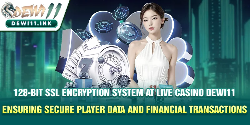 128-bit SSL encryption system at Live Casino Dewi11 ensuring secure player data and financial transactions