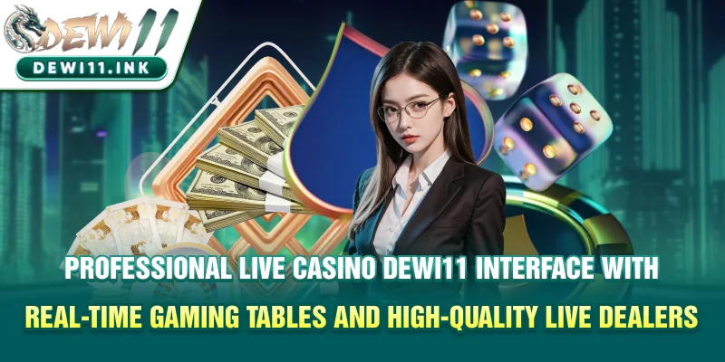 Professional Live Casino Dewi11 interface with real-time gaming tables and high-quality live dealers