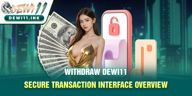 Withdraw Dewi11 secure transaction interface overview